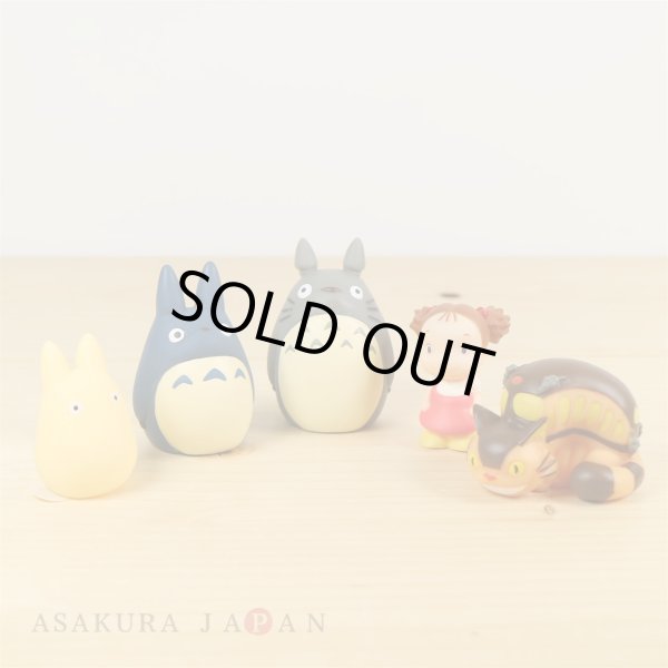 Photo2: Studio Ghibli My Neighbor Totoro Plastic finger puppets with Pouch Case (2)