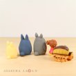 Photo3: Studio Ghibli My Neighbor Totoro Plastic finger puppets with Pouch Case (3)