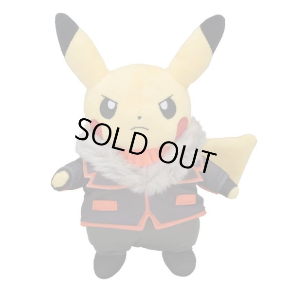 Photo1: Pokemon Center 2018 Rainbow Rocket Campaign Team Flare Lysandre Pikachu Plush doll (1)