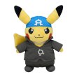 Photo1: Pokemon Center 2018 Rainbow Rocket Campaign Team Aqua Archie Pikachu Plush doll (1)