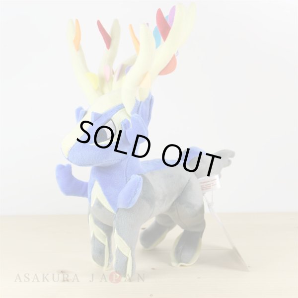 Photo2: Pokemon Center 2018 Rainbow Rocket Campaign Team Flare's Xerneas Plush doll (2)