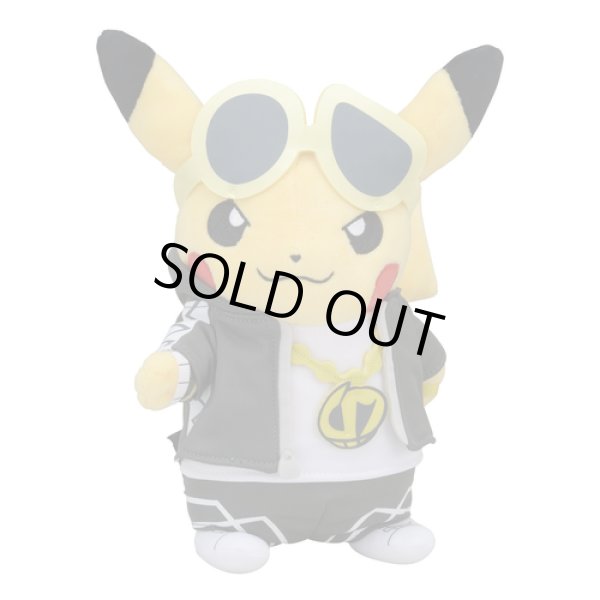 Photo1: Pokemon Center 2018 Rainbow Rocket Campaign Team Skull Guzma Pikachu Plush doll (1)