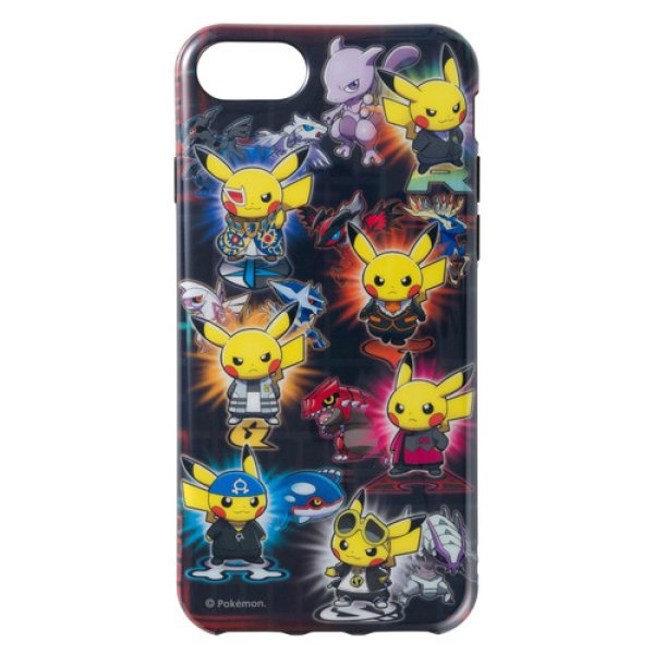 Photo1: Pokemon Center 2018 Soft jacket for iPhone 8/7/6s/6 Rainbow Rocket (1)