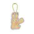 Photo1: Pokemon Center 2018 Pikachu & Eevee’s Easter Key chain with Egg case Pikachu Acrylic charm (1)