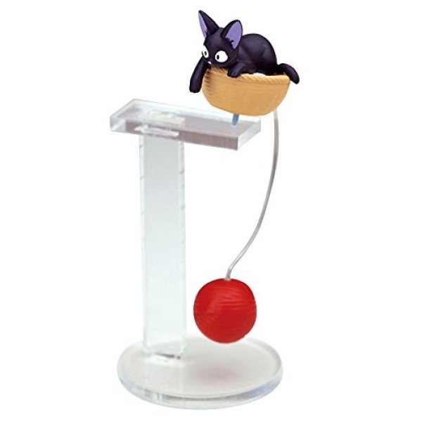 Photo1: Studio Ghibli Figure Balancing toy Kiki's Delivery Service Jii and Yarn ball (1)