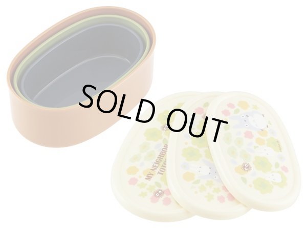 Photo2: Studio Ghibli Lunch box My Neighbor Totoro Sealed Container 3p Set Garden Bento (2)