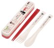 Photo1: Studio Ghibli Lunch box Kiki's Delivery Service Chopsticks Fork Spoon Trio set Townscape Bento (1)