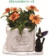 Photo8: Studio Ghibli PLANTER Kiki's Delivery Service "Jiji White flower pot" (8)