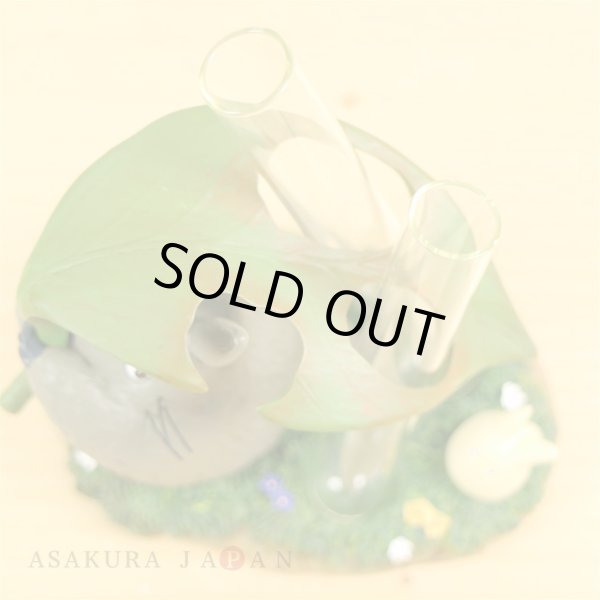 Photo5: Studio Ghibli PLANTER My Neighbor Totoro Two-Flower Vase "Totoro no Ookina Happa no Kasa" (5)