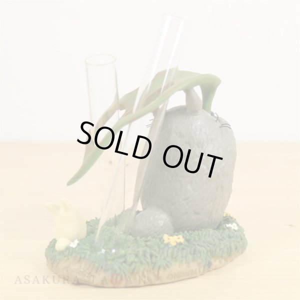 Photo4: Studio Ghibli PLANTER My Neighbor Totoro Two-Flower Vase "Totoro no Ookina Happa no Kasa" (4)