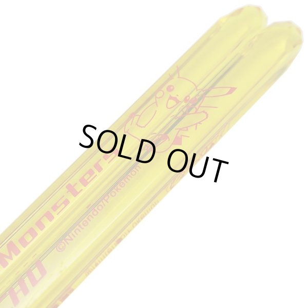 Photo2: Pokemon Transparent chopsticks Adult Size Pikachu Yellow (2)
