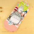 Photo1: Studio Ghibli My Neighbor Totoro Socks for Women 23-25cm 1Pair 781 Asymmetry Pink (1)