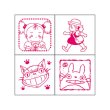 Photo2: Studio Ghibli Mini Rubber Stamp with inkpad set My Neighbor Totoro #5 (2)