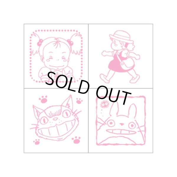Photo2: Studio Ghibli Mini Rubber Stamp with inkpad set My Neighbor Totoro #5 (2)