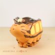 Photo2: Studio Ghibli My Neighbor Totoro Neko Cat bus Figure Pen Stand Penholder (2)