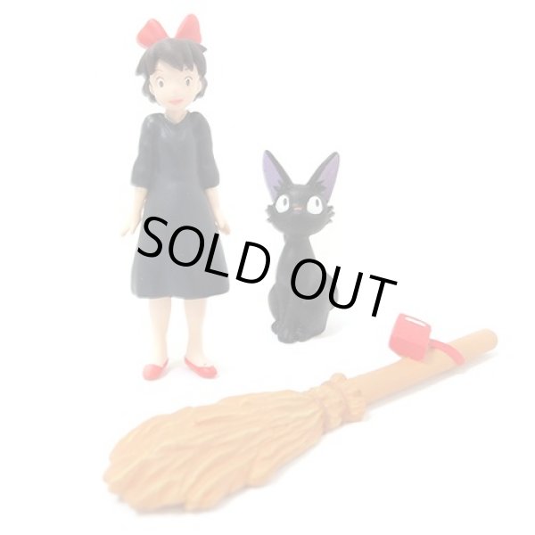 Photo1: Studio Ghibli Magnet set Kiki's Delivery Service Kiki Jiji Broom (1)