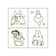 Photo2: Studio Ghibli Mini Rubber Stamp with inkpad set My Neighbor Totoro #6 (2)