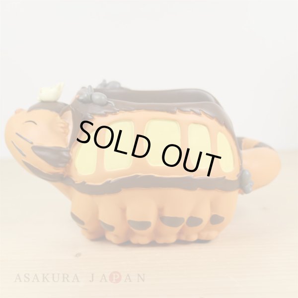 Photo3: Studio Ghibli My Neighbor Totoro Neko Cat bus Figure Pen Stand Penholder (3)