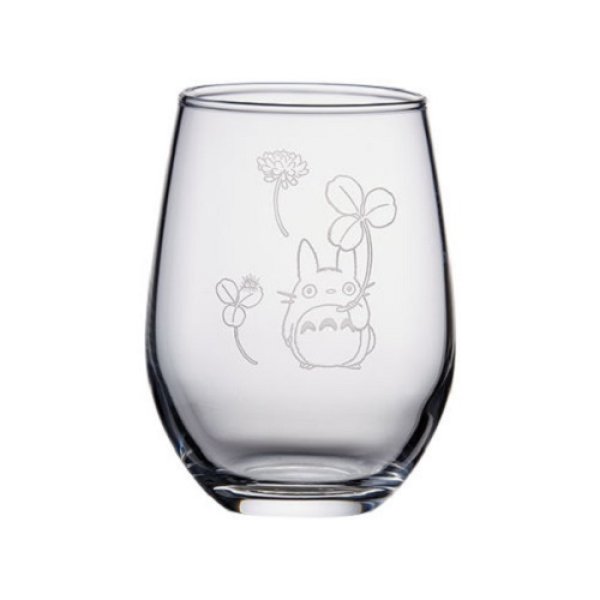 Photo2: Studio Ghibli Noritake Tumbler glass cup My Neighbor Totoro "Totoro White clover" (2)