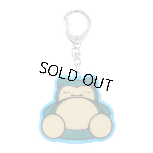 Photo1: Pokemon Center 2018 POKEMON DOLLS Both sides Acrylic key chain Snorlax (1)