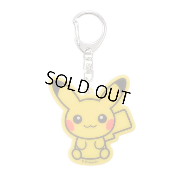 Photo1: Pokemon Center 2018 POKEMON DOLLS Both sides Acrylic key chain Pikachu (1)