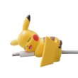 Photo1: Pokemon 2018 Suyasuya on the cable Cord Keeper Sleeping Pikachu Mini Figure (1)