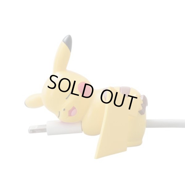 Photo1: Pokemon 2018 Suyasuya on the cable Cord Keeper Sleeping Pikachu Mini Figure (1)