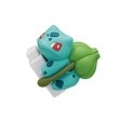 Photo1: Pokemon 2018 Gacha Gyutto Dakitsuki Cable Cover Bulbasaur Mini Figure Cord Keeper (1)