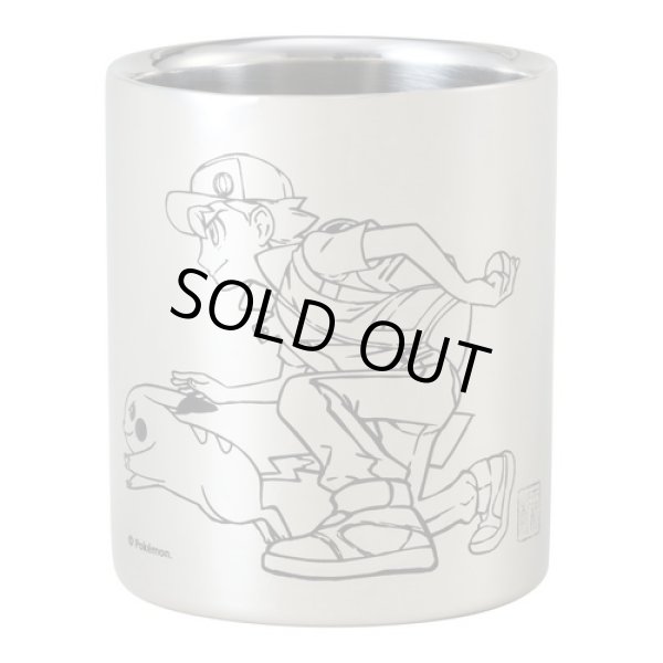 Photo1: Pokemon Center 2018 20th Anniversary Red & Pikachu Stainless steel Mug Cup (1)