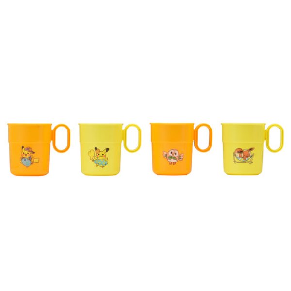 Photo1: Pokemon Center 2018 Pokemon Summer Life cup 4 pieces (1)