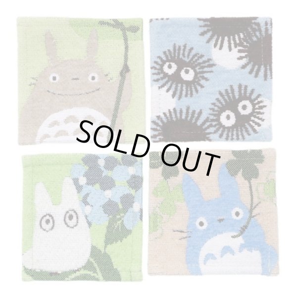 Photo1: Studio Ghibli Fabric coasters Set of 4 My Neighbor Totoro Kisetsu no Hajimari (1)