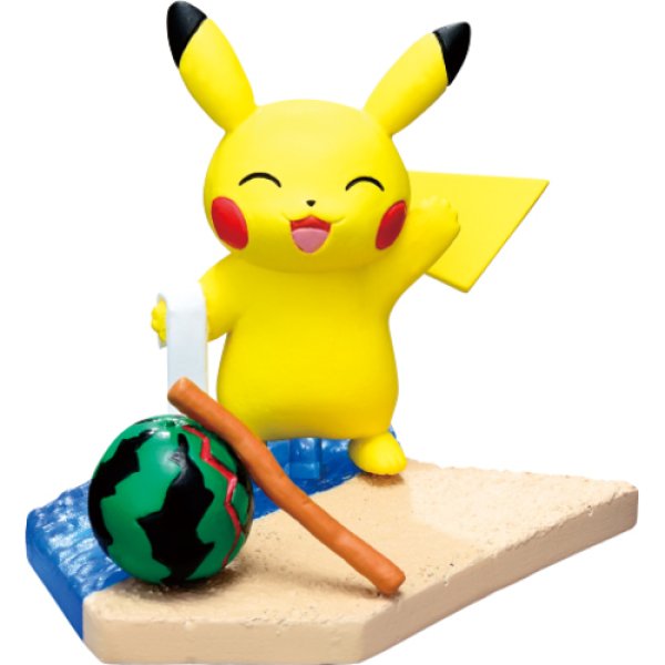 Photo1: Pokemon Center 2018 Mini Figure Collection Atsumare! Pikachu Seaside #5 Great! (1)