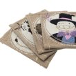 Photo2: Studio Ghibli Fabric coasters Set of 4 Howl's Moving Castle (2)