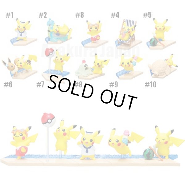 Photo2: Pokemon Center 2018 Mini Figure Collection Atsumare! Pikachu Seaside #1 Sailor (2)