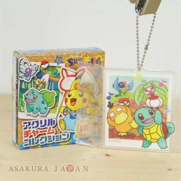 Photo1: Pokemon Center 2018 Pokemon Summer Life Acrylic Charm Key Chain #4 (1)