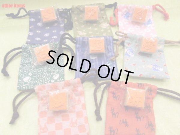 Photo4: Studio Ghibli Mini Drawstring Pouch Bag with Rubber Stamp My Neighbor Totoro #6 (4)