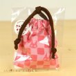 Photo2: Studio Ghibli Mini Drawstring Pouch Bag with Rubber Stamp Kiki's Delivery Service #7 (2)