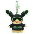 Photo1: Pokemon Center 2018 Science is amazing Neon Pikachu Green ver. Plush Mascot Key chain (1)