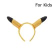 Photo1: Pokemon Center 2018 Pikachu Pika Ear Headband PikaPika ver. For Kids Hair Hoop band Cosplay (1)