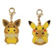 Photo1: PokPokemon Center 2018 FAN OF PIKACHU & EEVEE Poncho Metal charm (1)