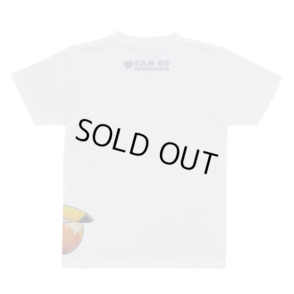 Photo2: Pokemon Center 2018 FAN OF PIKACHU & EEVEE T-shirt 130 For Kids (2)