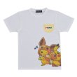 Photo1: Pokemon Center 2018 FAN OF PIKACHU & EEVEE T-shirt 130 For Kids (1)