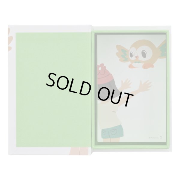Photo2: Pokemon Center 2018 pokemon time Book Shaped Memo Pad Selene Rowlet Notepad (2)
