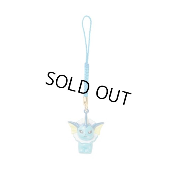 Photo1: Pokemon Center 2018 Bell Charm Strap Vaporeon (1)