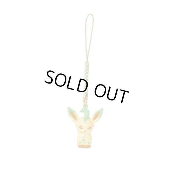 Photo1: Pokemon Center 2018 Bell Charm Strap Leafeon (1)