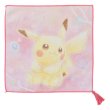 Photo1: Pokemon Center 2018 Pikachu & Eevee Cosmetics series Hand towel Handkerchief Pikachu (1)
