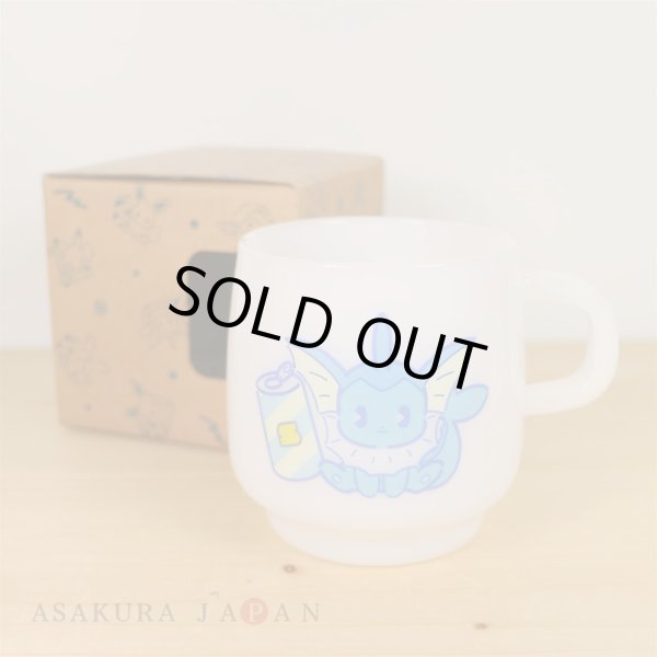 Photo3: Pokemon Center 2019 MIX AU LAIT Heat-resistant glass mug Vaporeon (3)