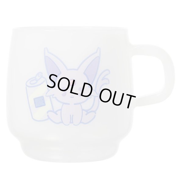 Photo1: Pokemon Center 2019 MIX AU LAIT Heat-resistant glass mug Espeon (1)