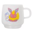 Photo1: Pokemon Center 2019 MIX AU LAIT Heat-resistant glass mug Flareon (1)