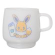 Photo1: Pokemon Center 2019 MIX AU LAIT Heat-resistant glass mug Eevee (1)